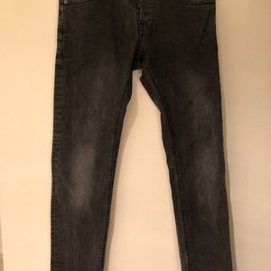 H&M Mens Skinny Jeans - Grey Wash size 31/34